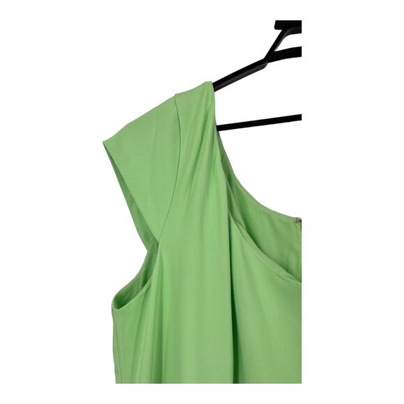 11 Honore dress Solange one shoulder midi light green size 18 - Picture 3 of 9